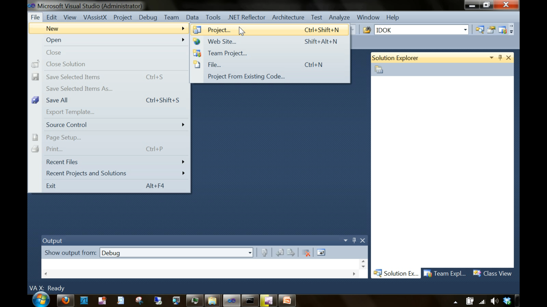 Above fig4-1 shows creating a new project in Visual Studio.