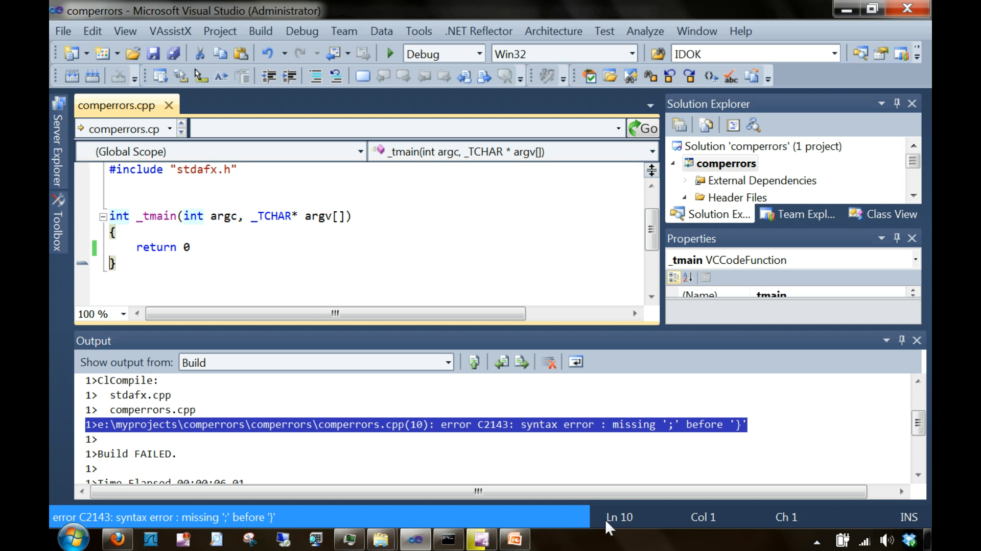 Above fig, 4-11 shows the line number at the bottom of the output window.