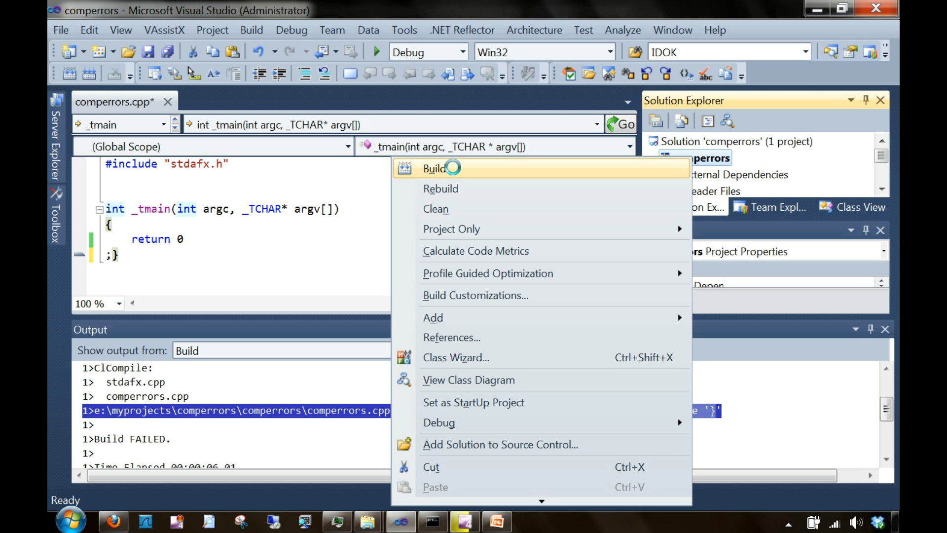 Above fig4-13 shows building the project after putting a ';' in line 10.