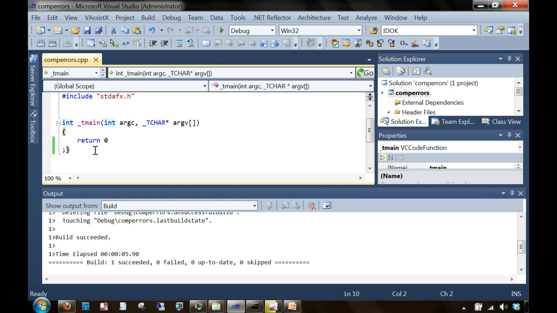 In the output window of the above fig4-14, we can see that our project is built successfully. 