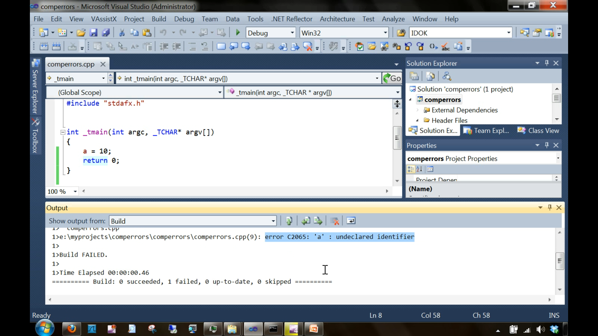 Above fig4-24 shows the error we got.
